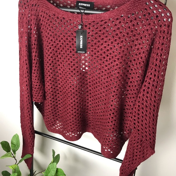 Open Knit Sweater Express NWT S - Picture 3 of 8